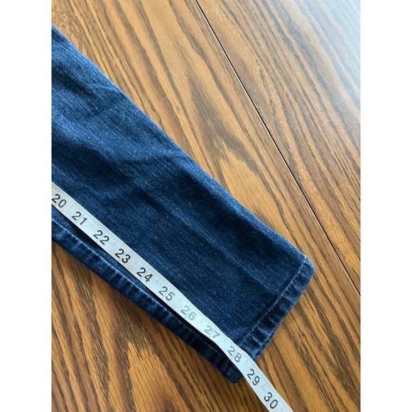 Source of Wisdom woman’s pull on button front straight leg jean size 0 - Picture 13 of 14